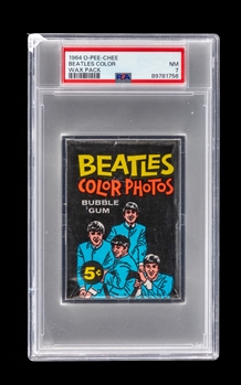 1964 O-Pee-Chee Beatles Color Unopened Wax Pack - Graded PSA 7